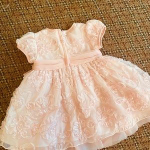 Light pink floral dress 3-6 months